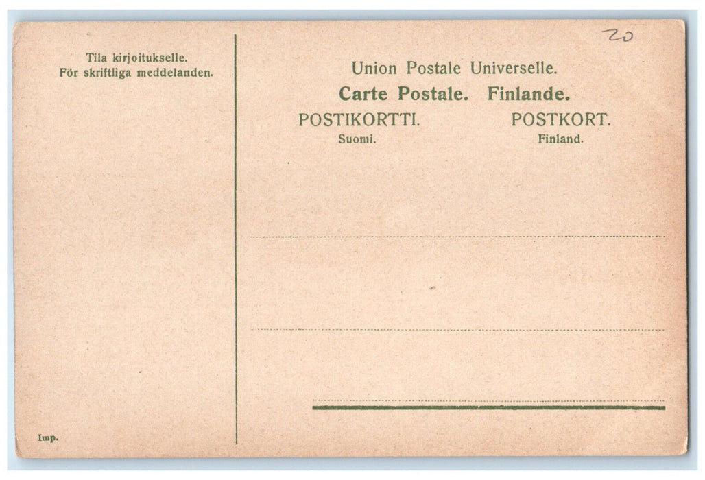 c1910 Fish Nets Pulling Out from River Hameenkyro Suomi Finland Postcard