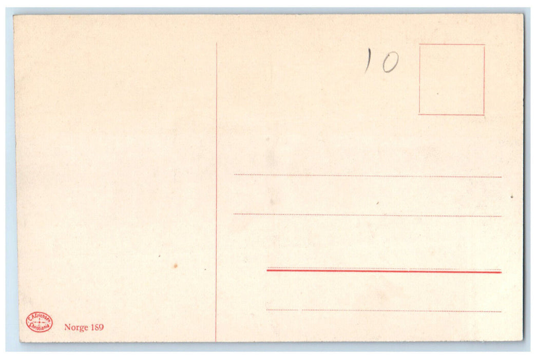 c1910 The Knot on the Road in Merok Geiranger Norway Unposted Postcard