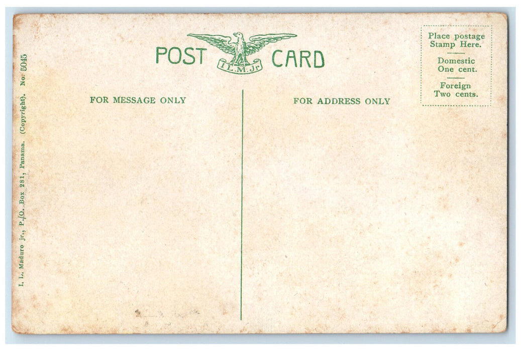 c1910 Administration Building Ancon Panama Antique Unposted Postcard