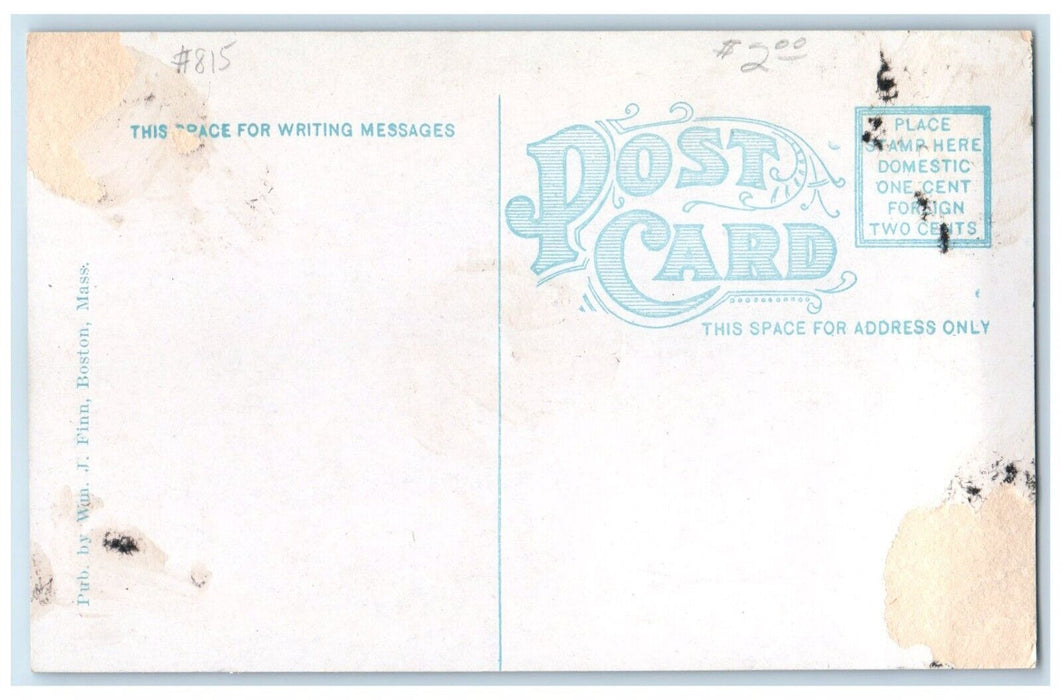 c1910 Atlantic House Exterior Building Nantasket Beach Massachusetts MA Postcard