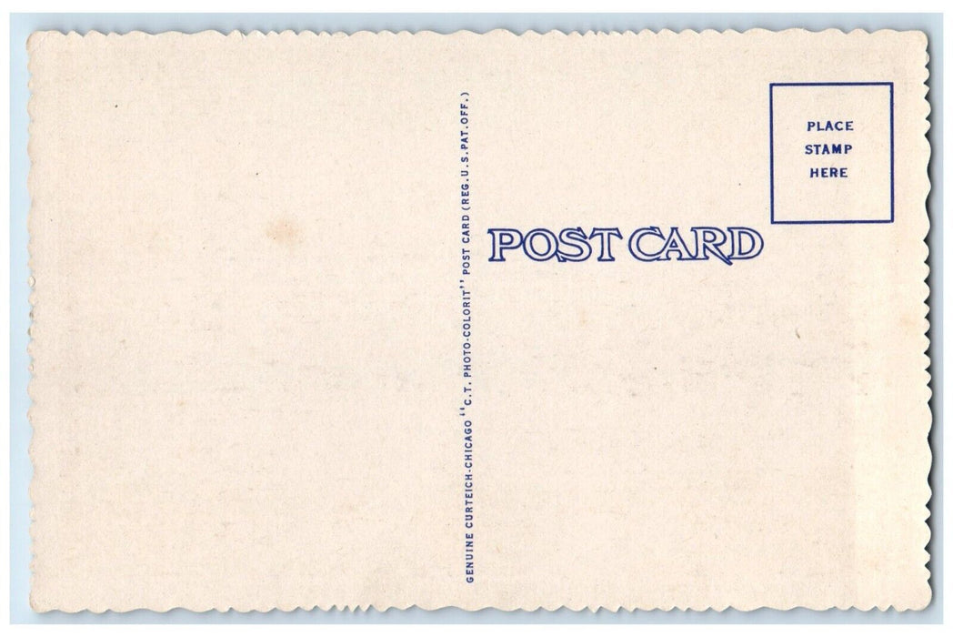 c1940 State Dining Room International Eastern Star Temple Washington DC Postcard