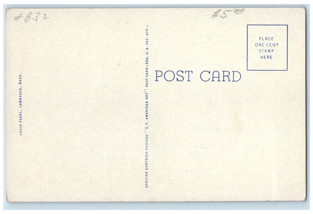 c1940 Wood Mills Largest Worsted Mill World Lawrence Massachusetts MA Postcard