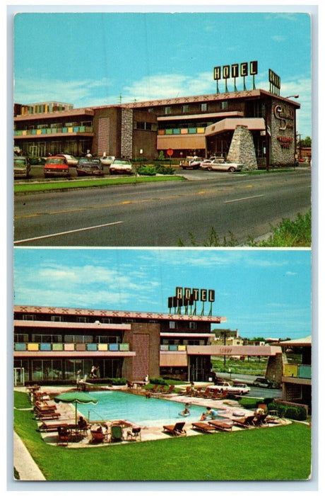c1960 Continental Denver Hotel Multi-View Denver Colorado CO Unposted Postcard