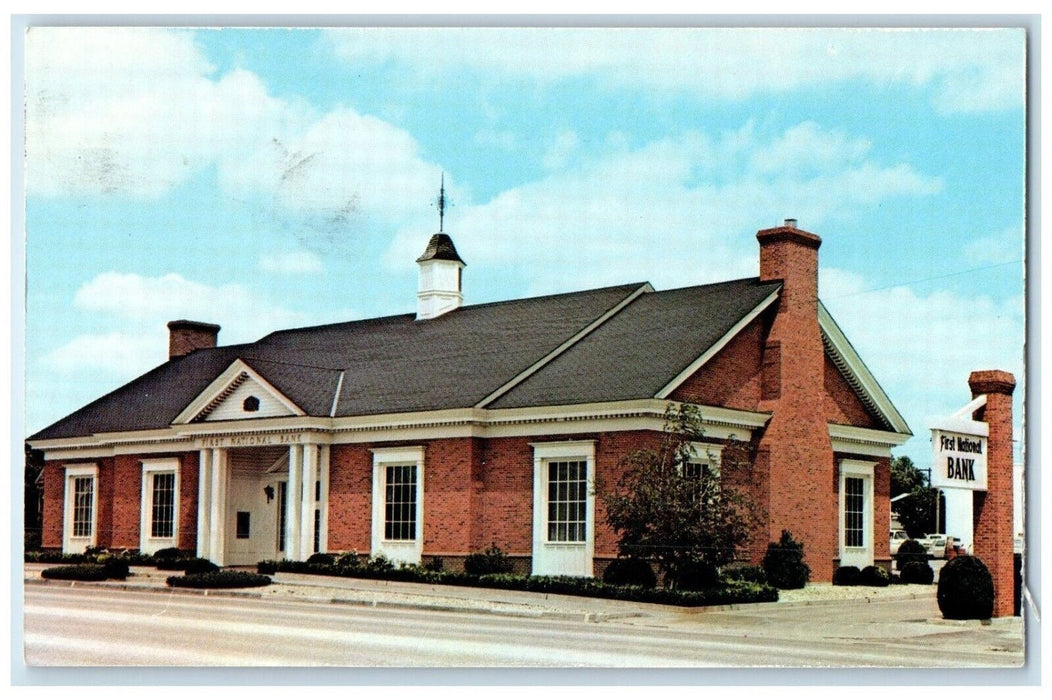 c1960 Home First National Bank Exterior Building Phillipsburg Kansas KS Postcard