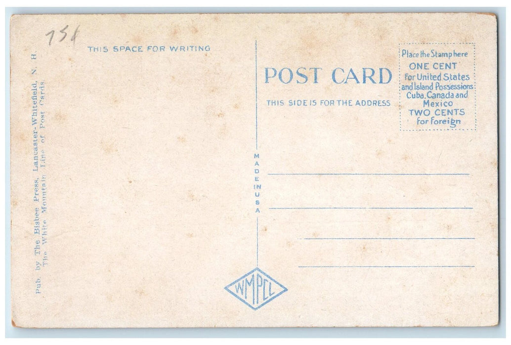 c1950 Main Street Classic Cars Establishment Plymouth New Hampshire NH Postcard