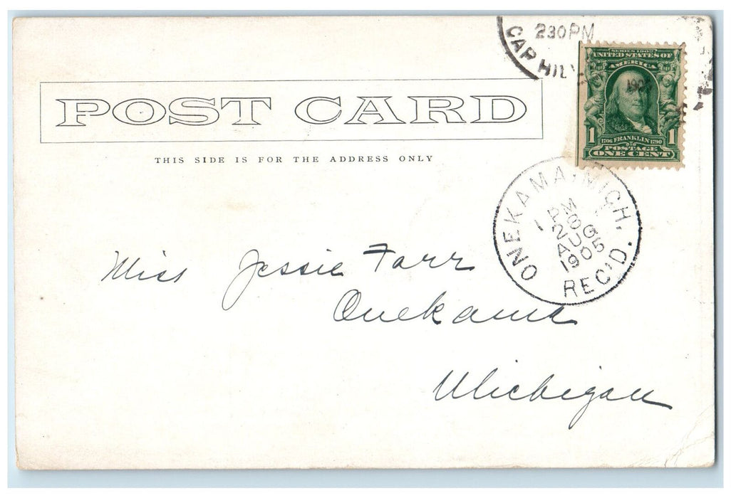 1905 Castle Gate Train Railroad Smokestacks Moffat Road Colorado CO Postcard