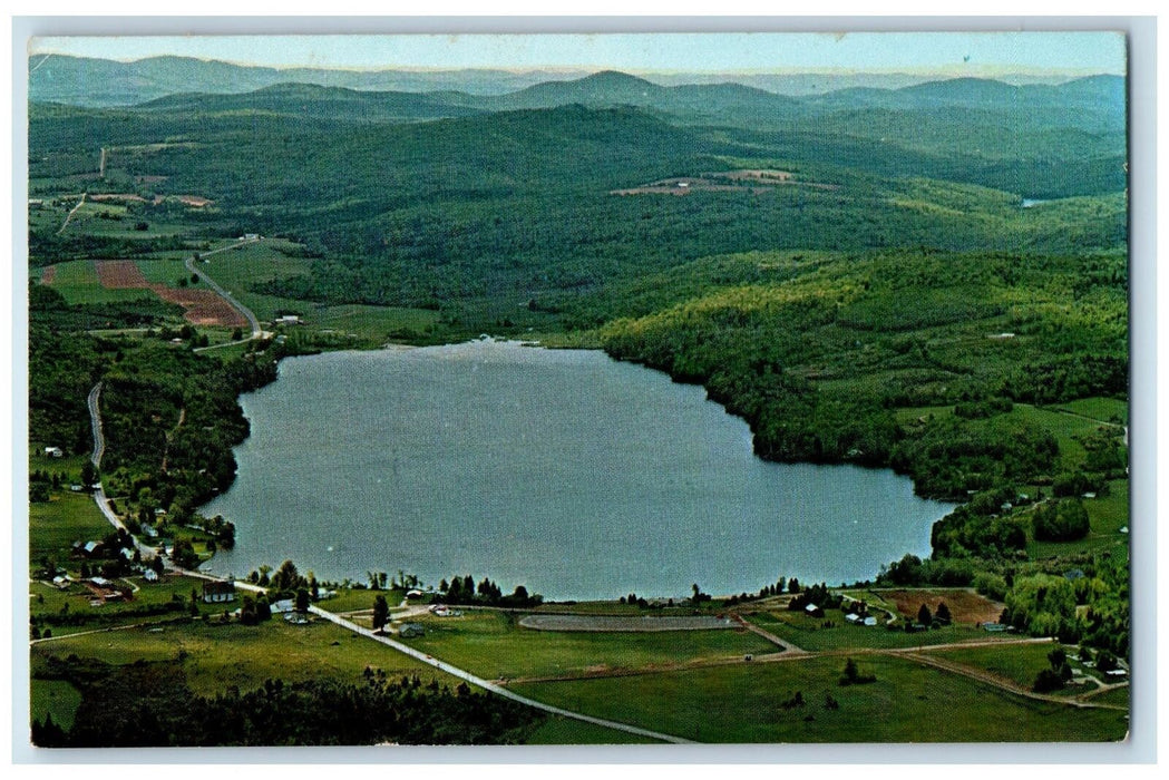 1983 Aerial View Of Lake Elmore Vermont VT, Nature View Vintage Posted Postcard