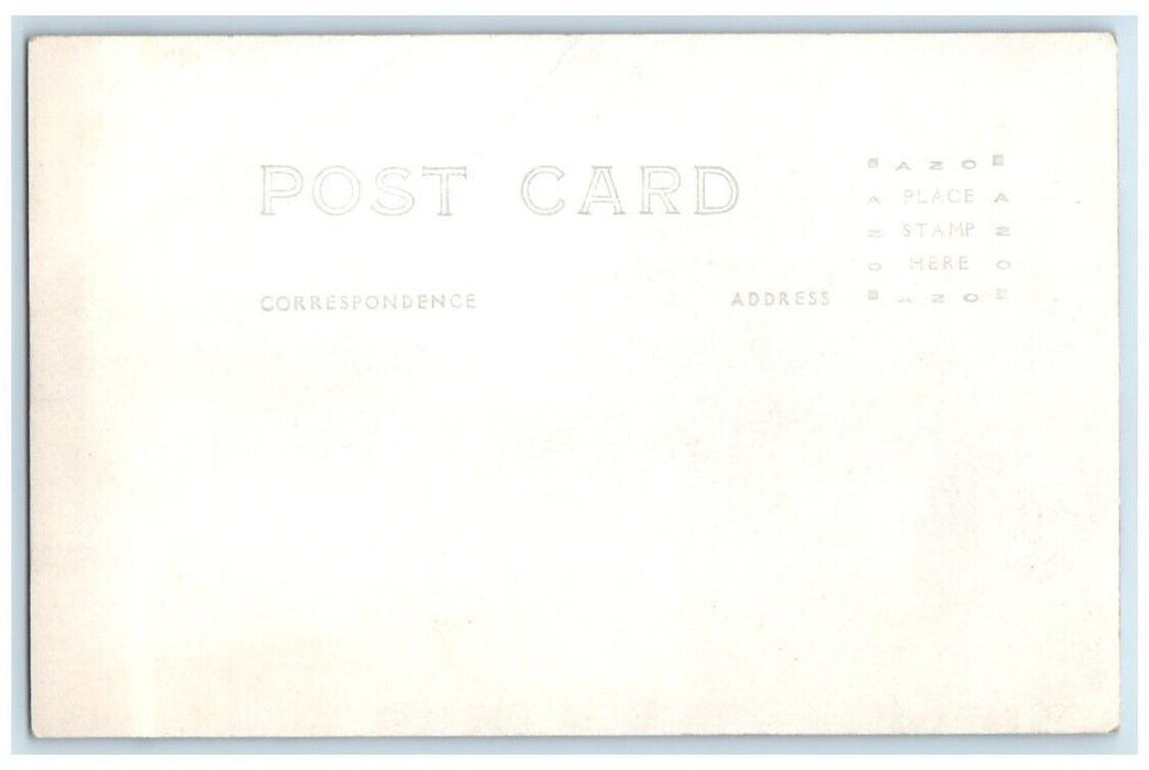 c1920's Lyons Best Flour Apron Camping Cooking Humor RPPC Photo Postcard