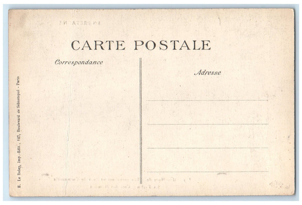 c1940's Wedding Of 1,500 People In Men's Side Feast in Brittany France Postcard