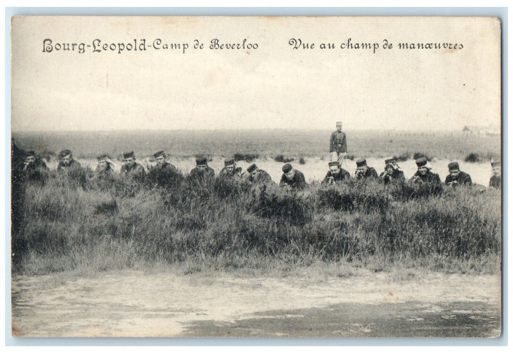 c1910 Beverloo Camp View On the Champ De Maneuvers Leopoldsburg Belgium Postcard