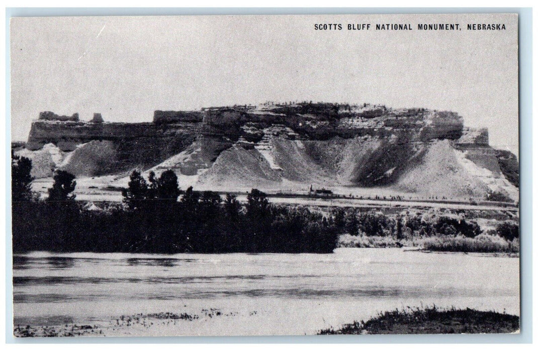 c1910 Scotts Bluff National Monument Conoco Touraide Nebraska Vintage Postcard