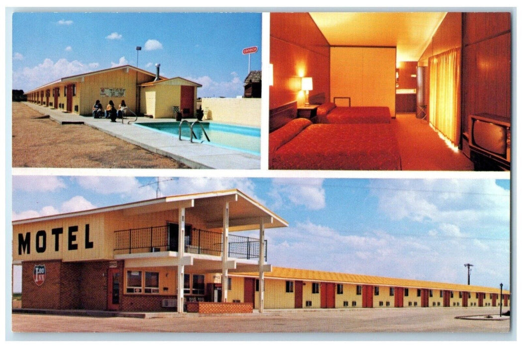 c1960 Lee's I-80 Inn Multi-View Ogallala Nebraska NE Vintage Unposted Postcard