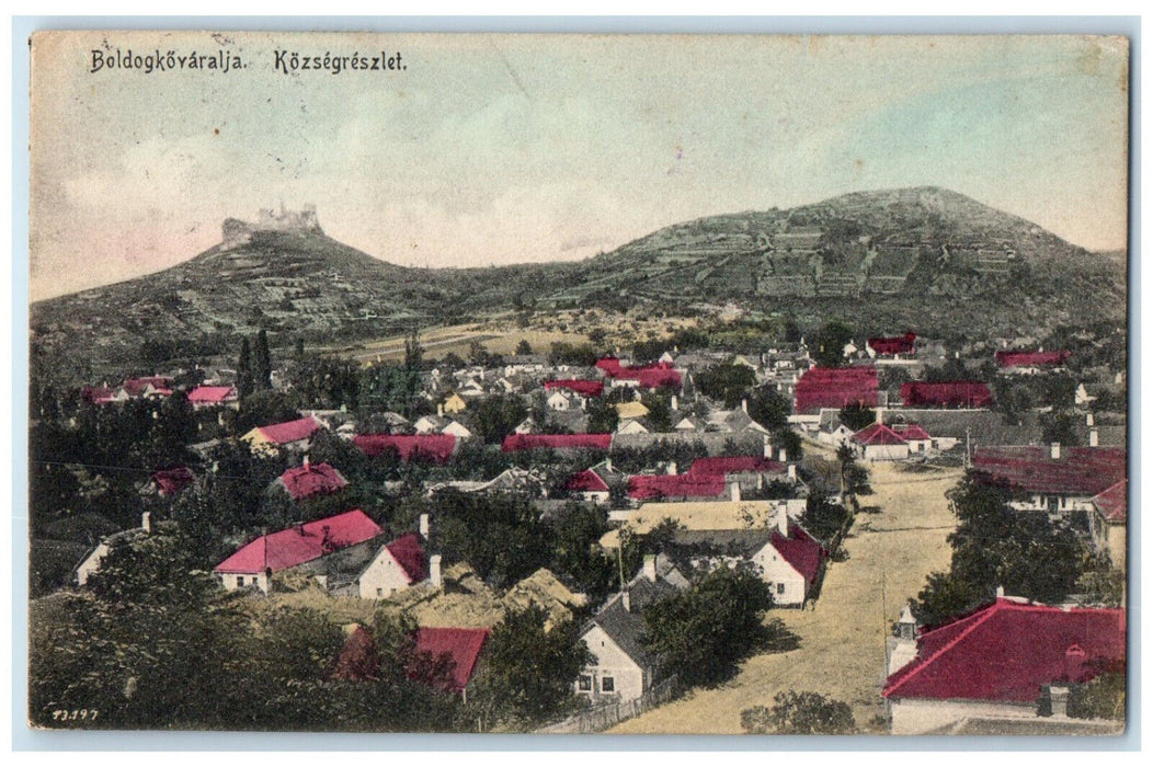 c1910 Boldogkovaralja Village Detail Borsod-Abaúj-Zemplén Hungary Postcard