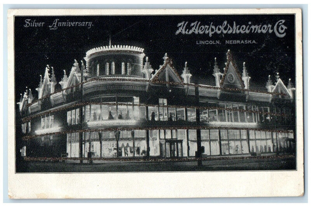 c1905 Silver Anniversary Herpolsheimer Co  Lincoln Nebraska NE Antique Postcard