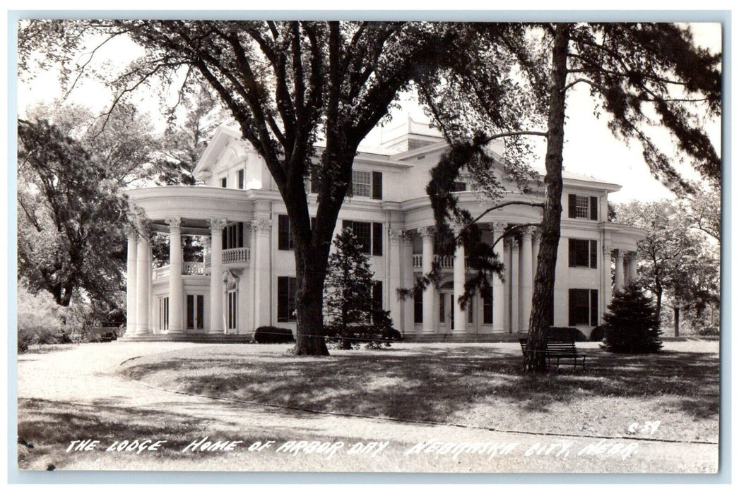 c1940s The Lodge Home Of Arbor Day Nebraska City Nebraska NE RPPC Photo Postcard