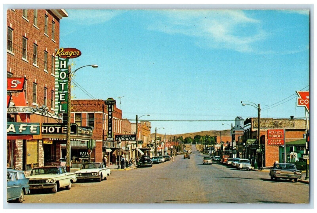 c1960 Business Section Niobrara County Lusk Wyoming WY Vintage Antique Postcard