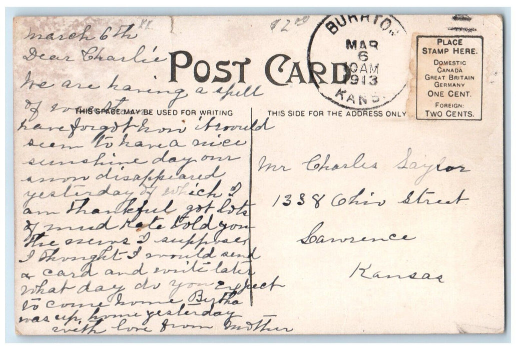 1913 Fountain Eleventh J Streets State Capitol Lincoln Nebraska Vintage Postcard