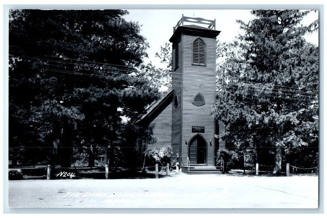 c1950's Little Brown Church In The Vale Nashua Iowa IA RPPC Photo Postcard