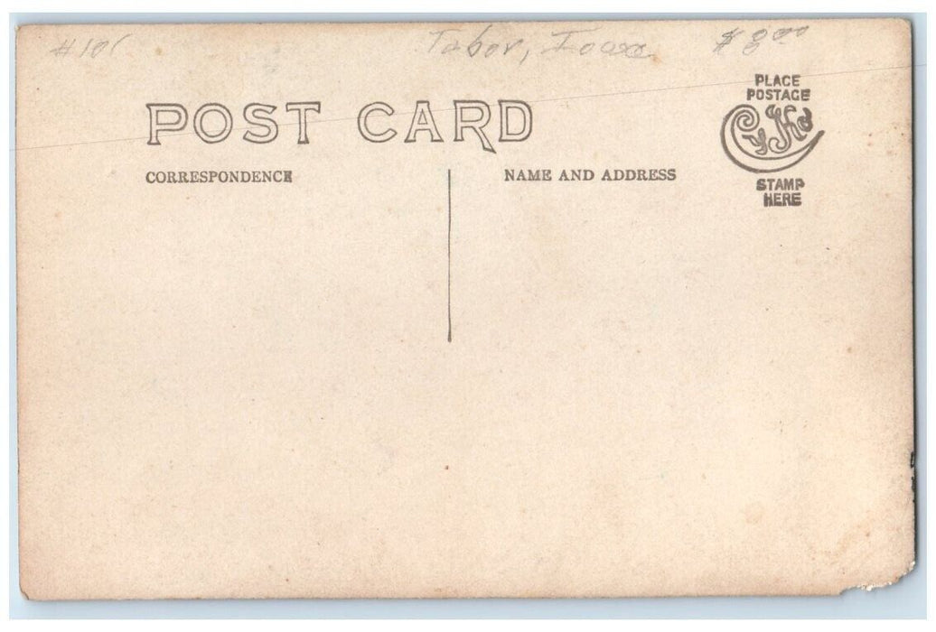 c1910's Experimental Heating Station View Tabor Iowa IA RPPC Photo Postcard