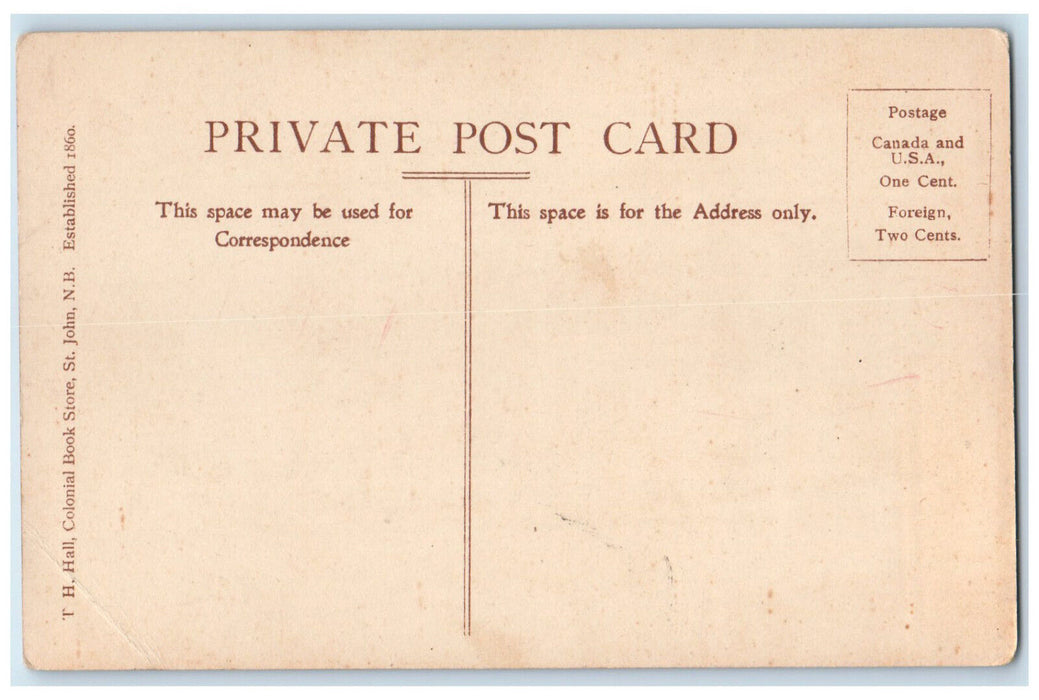 c1910 Victoria Hotel St. John New Brunswick Canada Antique Unposted Postcard
