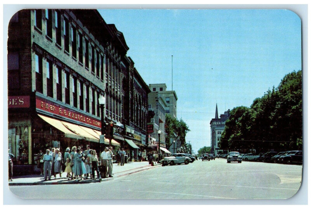 c1960 Capitol Square Main Street Park Hotel Exterior Madison Wisconsin Postcard