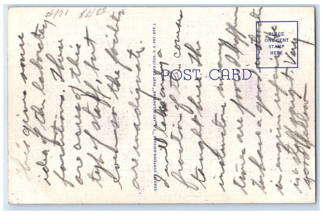 c1930's Testing Aircraft Magnetos Chanute Field Rantoul Illinois IL Postcard