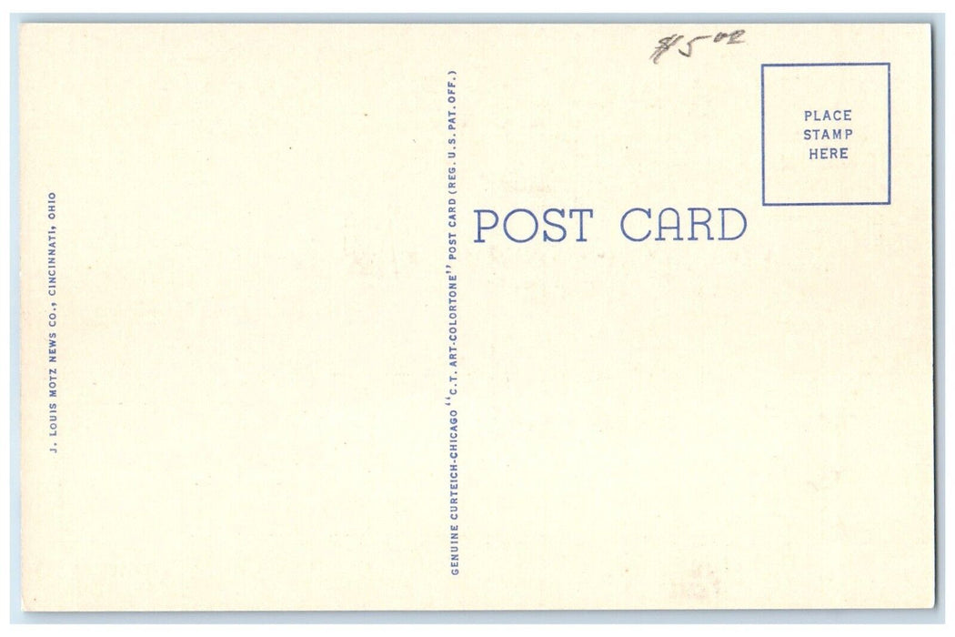 c1930's Greyhound Bus Terminal Cincinnati Ohio OH Unposted Vintage Postcard