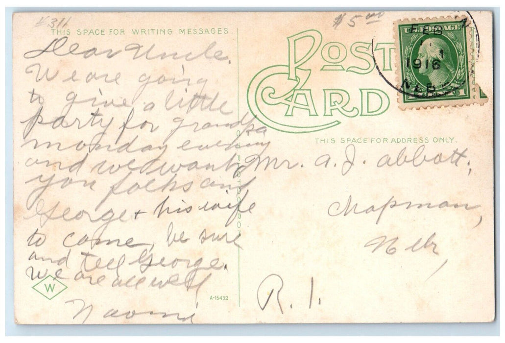 c1930's St. Francis Hospital Building Grand Island Nebraska NE Vintage Postcard