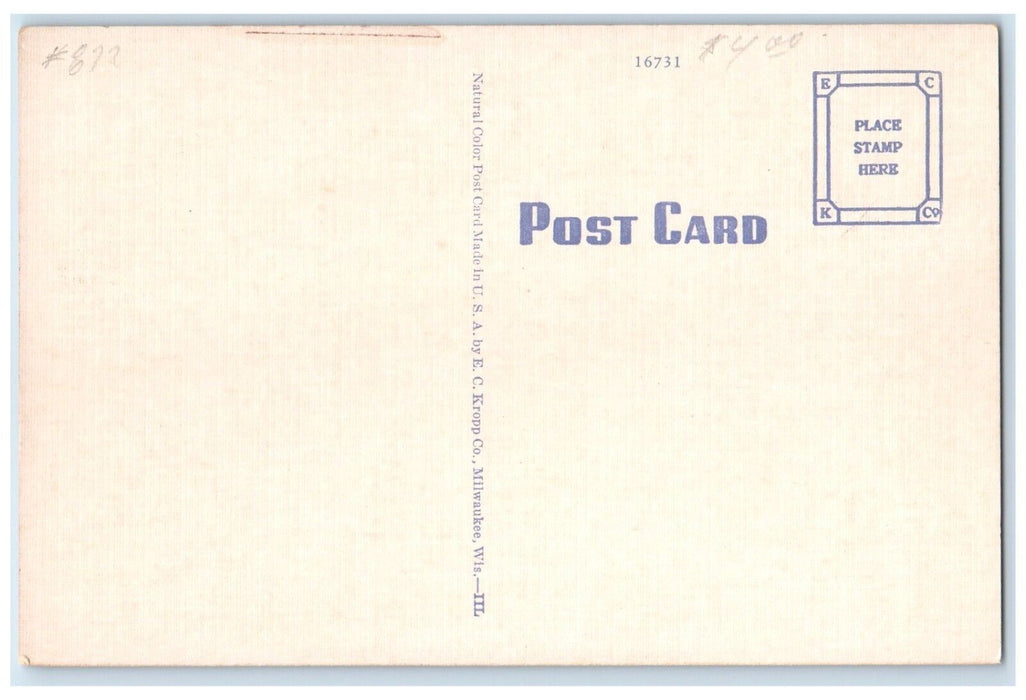 c1930's Mudcura Sanitarium Building Entrance Shakopee Minnesota MN Postcard