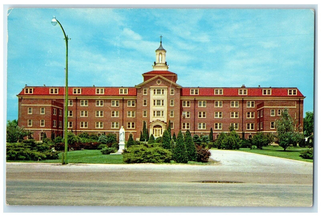 c1950's Front View Of Rose Hospital Building Great Bend Kansas KS Postcard