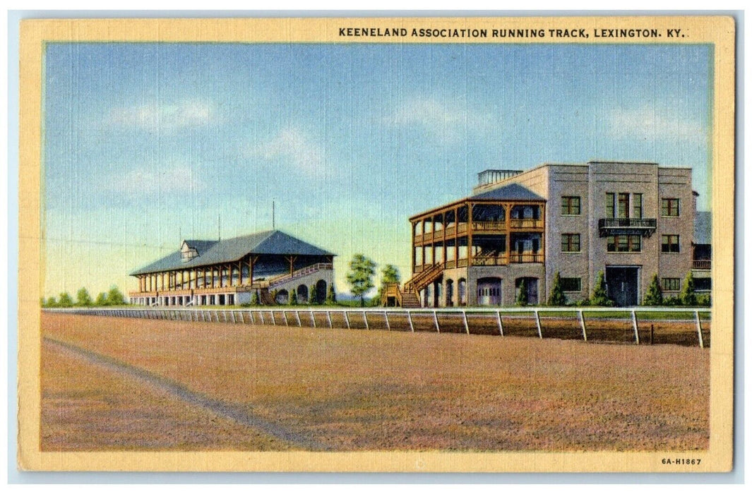 c1940's Keeneland Association Running Track Lexington Kentucky KY Postcard
