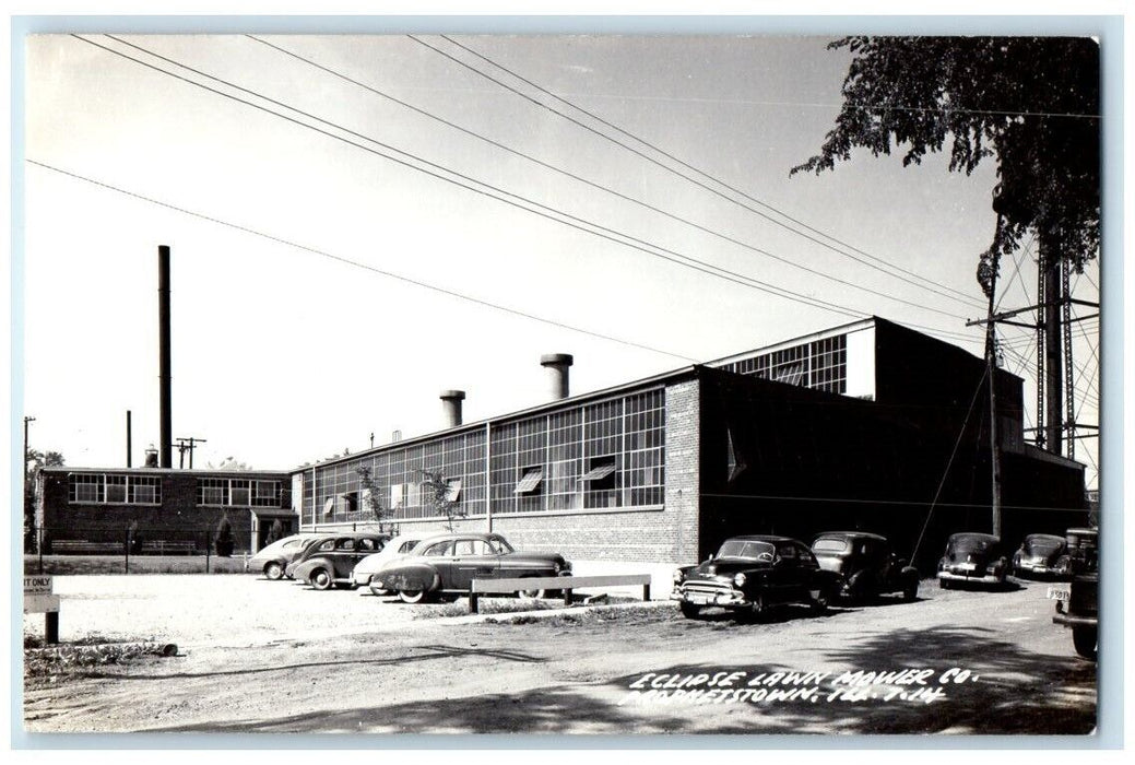 c1950's Eclipse Lawn Mower Co. Prophetstown Illinois IL RPPC Photo Postcard