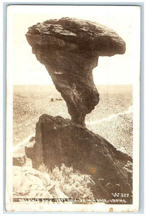 1941 Balance Rock View Idaho Near Buhl Idaho ID RPPC Photo Posted Postcard