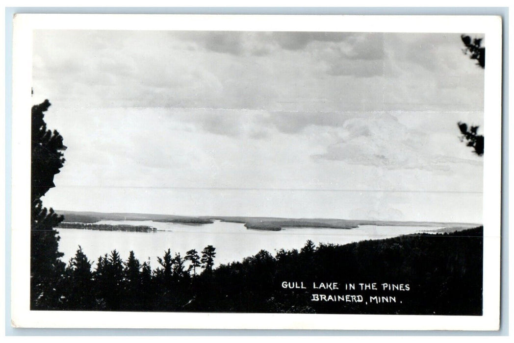c1940's Gull Lake In The Pines Brainerd Minnesota MN RPPC Photo Vintage Postcard