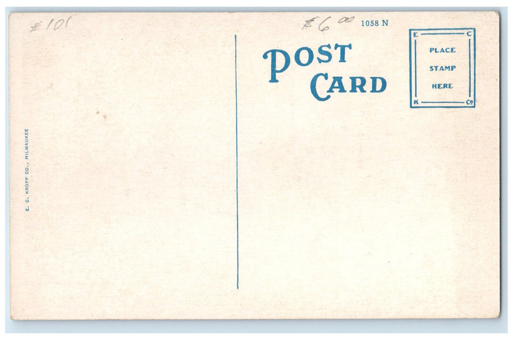 c1950's Part of Ashmun Street Business Section Sault Ste Marie MI Postcard