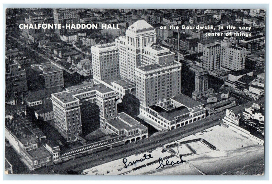 1948 Aerial View Of Chalfonte Haddon Hall Atlantic City New Jersey NJ Postcard