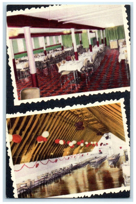 c1940 Lakeside Dining Room Multi-View Kansas City Missouri MO Unposted Postcard