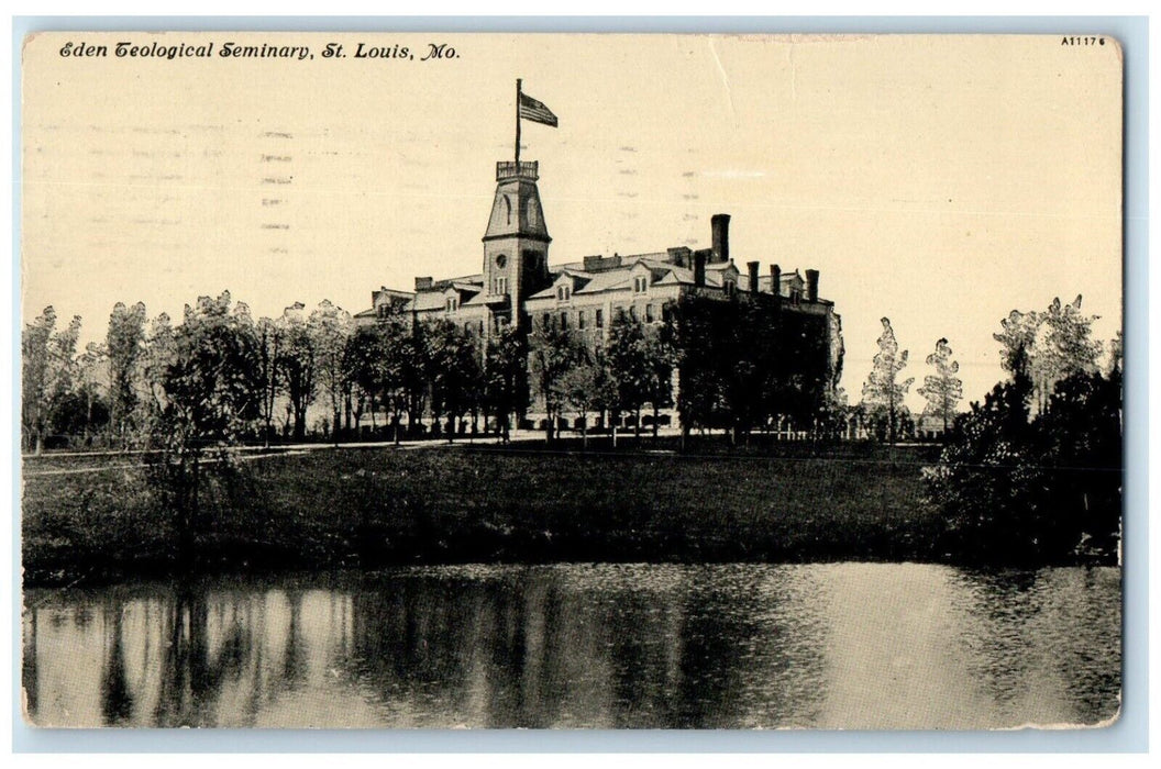 1910 Eden Teological Seminary St. Louis Missouri MO Posted Antique Postcard