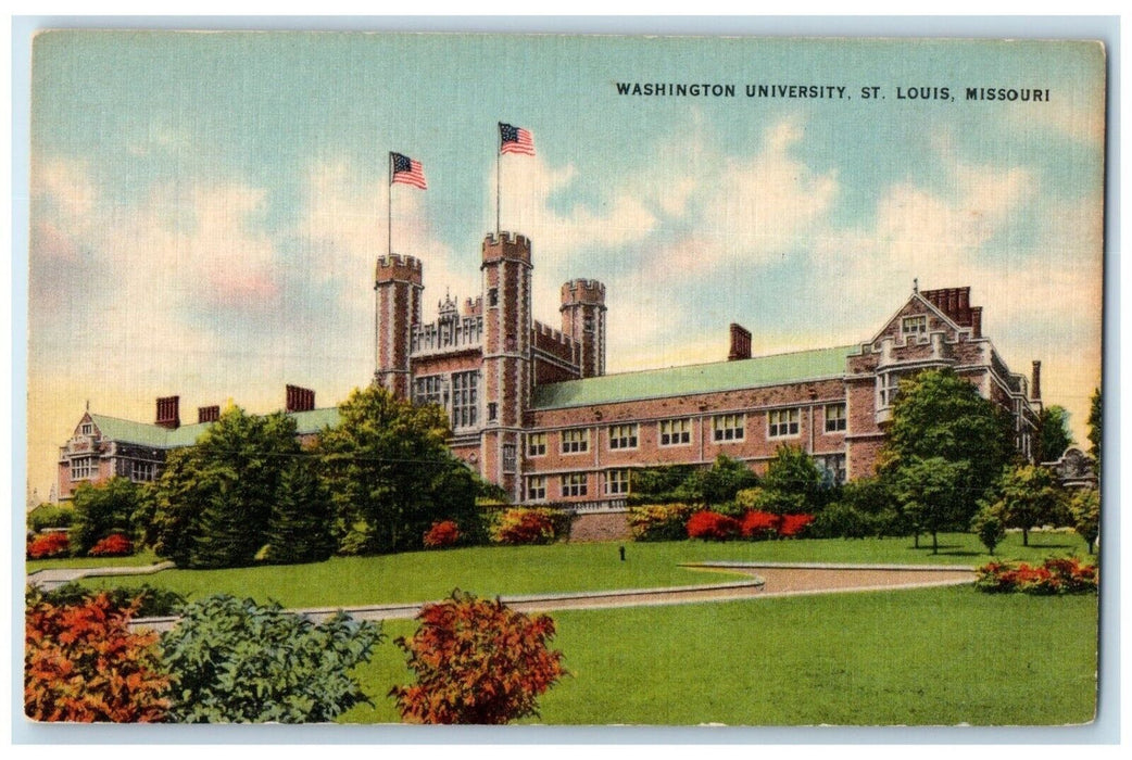 c1950's View Of Washington University St. Louis Missouri MO Vintage Postcard