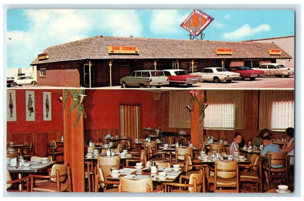 c1960's Diamond Horseshoe Inc And Restaurant Laramie Wyoming WY Vintage Postcard