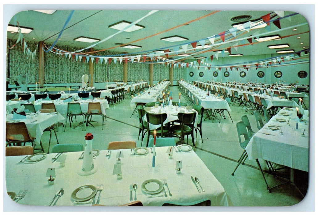 c1950's Wolverine Room Campus Health Center Andrews University MI Postcard