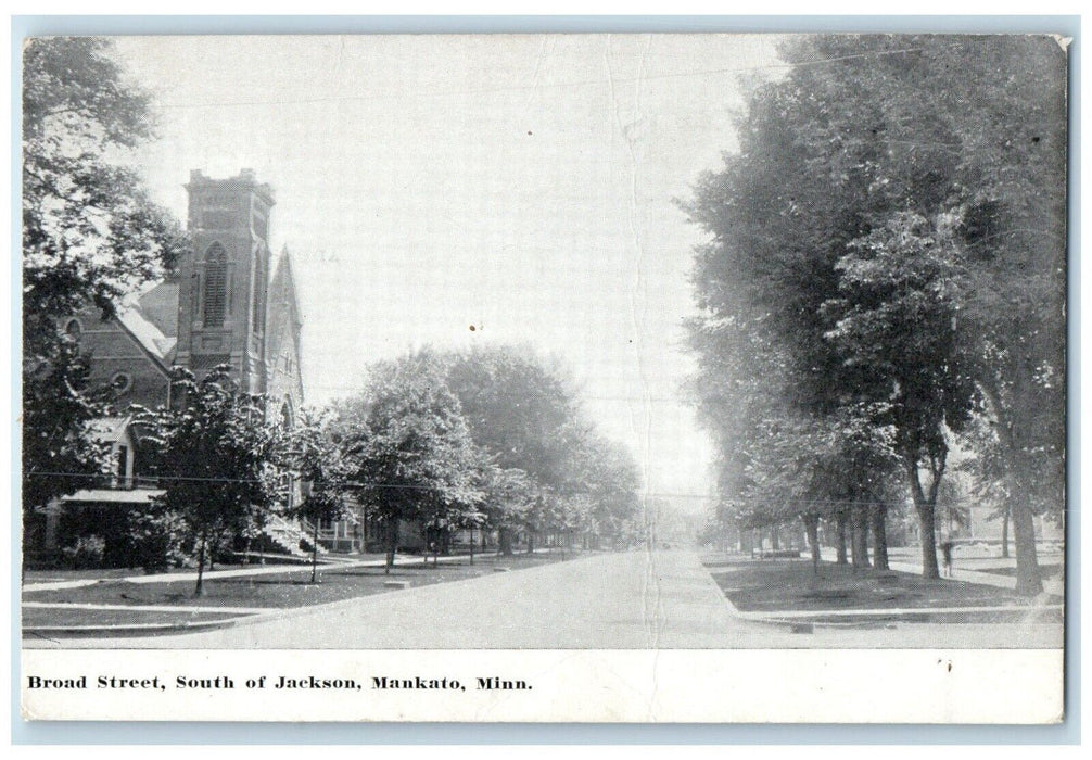 c1940 Broad Street South Jackson Exterior Building Mankato Minnesota MN Postcard