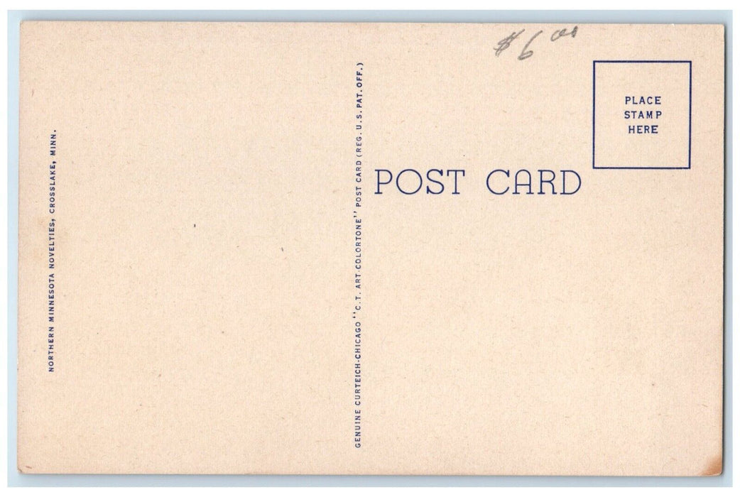 c1940 Street Scene Classic Cars Exterior Building Park Rapids Minnesota Postcard