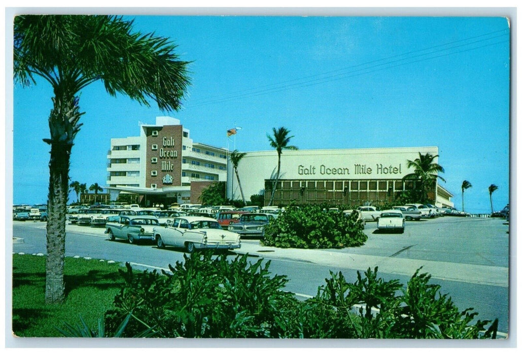 c1960 Galt Ocean Mile Hotel Exterior Building Ft. Lauderdale Florida FL Postcard