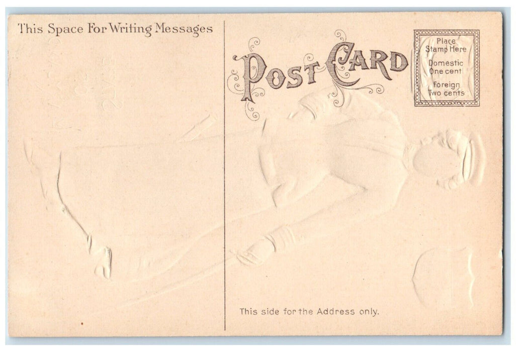 c1910's Pretty Woman State State Of Maryland Embossed Unposted Antique Postcard