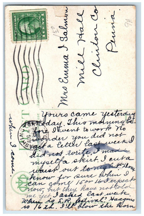 c1910 Pathway to Entrance Governor's Mansion Annapolis Maryland MD Postcard