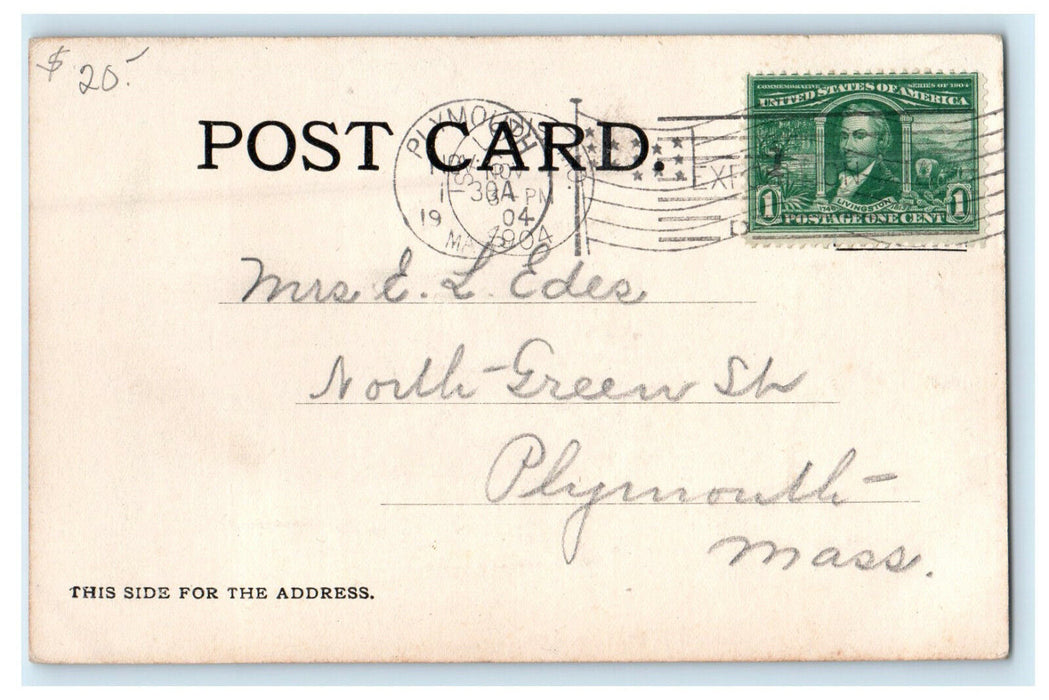 1904 Louisiana State Building, St. Louis Official Souvenir Posted Postcard