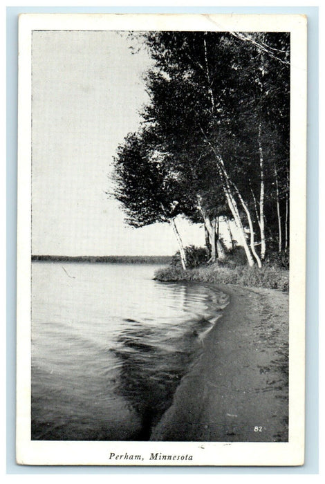 c1950's A View Of Lake And Trees Perham Minnesota MN Vintage Postcard
