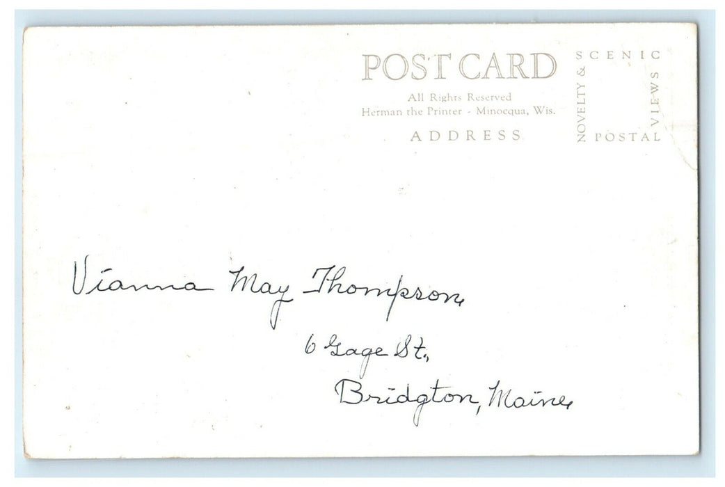 c1950's A View Of Lake And Trees Perham Minnesota MN Vintage Postcard