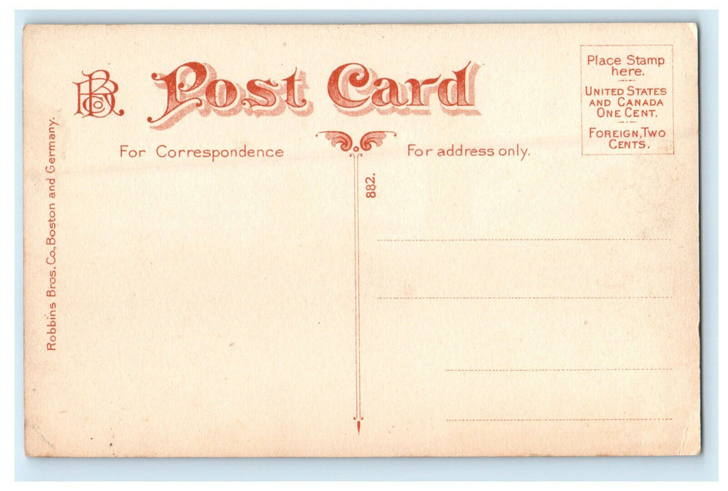 c1910 The Graves Light, Boston Harbor Massachusetts MA Antique Postcard